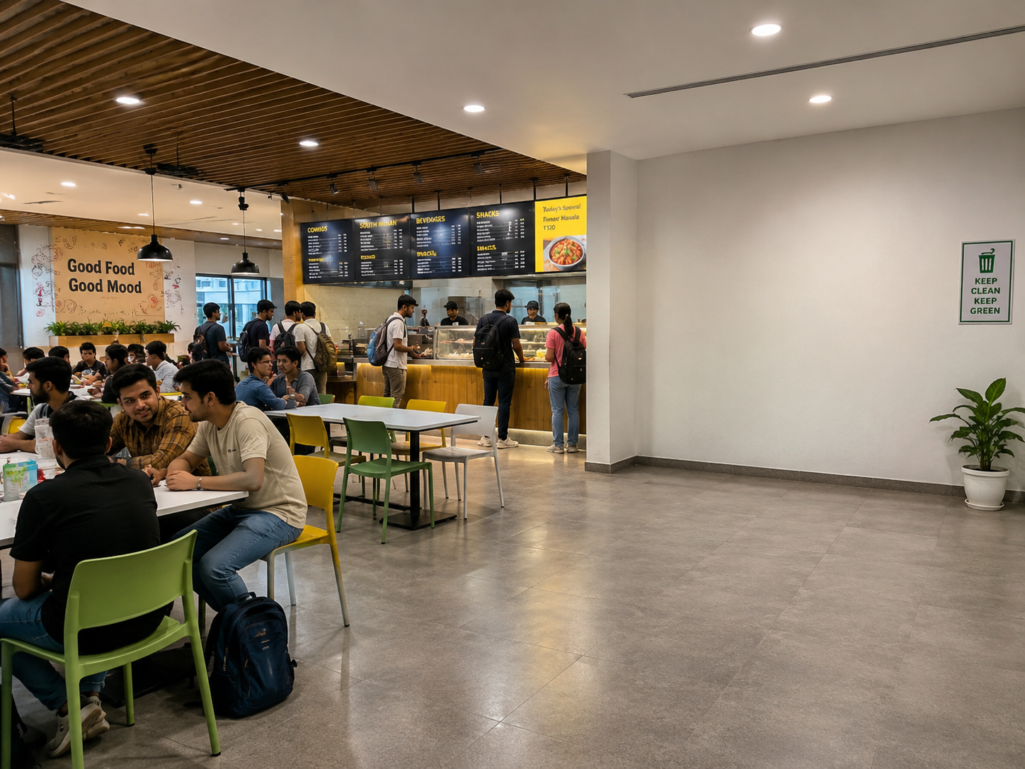 Machine hosted in a premium venue